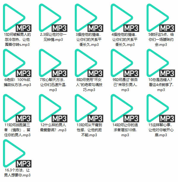 源靖《情场致胜16课》完整版