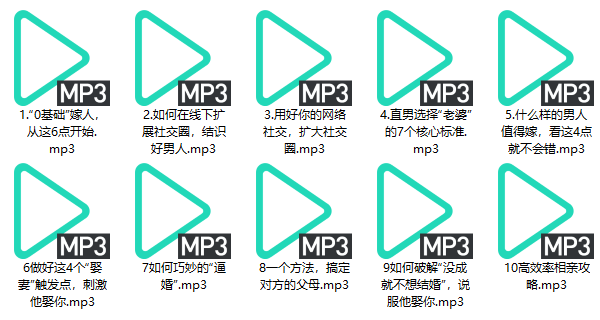 源靖《高效率嫁人系列课》完整版