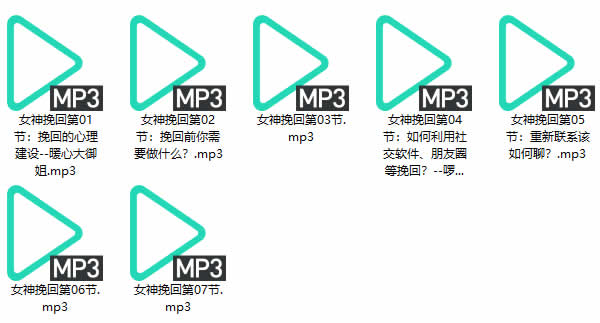 恋爱成长《高级撩汉术》音频课程